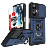LeYi for OnePlus Nord-N30 5G Case: with Slide Camera Cover Screen Protector, Military-Grade Shockproof Protective Magnetic Ring Stand