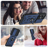 LeYi for OnePlus Nord-N30 5G Case: with Slide Camera Cover Screen Protector, Military-Grade Shockproof Protective Magnetic Ring Stand