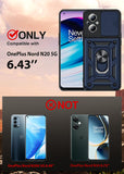 LeYi for OnePlus Nord-N20 5G Case: with Slide Camera Cover Screen Protector, Military-Grade Shockproof Protective Magnetic Ring Stand