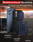 LeYi for OnePlus Nord-N20 5G Case: with Slide Camera Cover Screen Protector, Military-Grade Shockproof Protective Magnetic Ring Stand