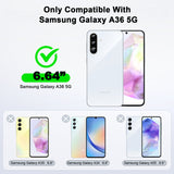LeYi for Galaxy A36 5G Phone Case, Galaxy A36 Case with Soft Liquid Silicone Shockproof, Slim & Anti-Scratch Phone Case for Samsung A36
