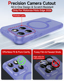 LeYi for Moto Edge 2026 Case: Compatible with Mag-Safe, Military-Grade Matte Translucent Soft-Touch Skin Funda para moto edge 2026