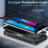 LeYi for Moto-G-Play-2023 Case with Screen Protector X2, Moto G Play 2023 Case 3 in 1 Rugged Shockproof Android Cover Funda para G Play2023