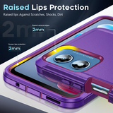LeYi for Moto-G-Play-4G-2024 Case with Screen Protector X2, Moto G Play 4G 2024 Case 3 in 1 Rugged Shockproof Android Cover Funda para Moto GPlay 4G 2024
