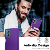 LeYi for Moto-G-Play-4G-2024 Case with Screen Protector X2, Moto G Play 4G 2024 Case 3 in 1 Rugged Shockproof Android Cover Funda para Moto GPlay 4G 2024