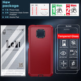LeYi for Moto-G-Power-2021 Case with Screen Protector X2, Moto G Power 2021 Case 3 in 1 Rugged Shockproof Android Cover Funda para GPower 2021