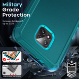 LeYi for Moto-G-Power-2021 Case with Screen Protector X2, Moto G Power 2021 Case 3 in 1 Rugged Shockproof Android Cover Funda para GPower 2021