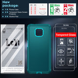 LeYi for Moto-G-Power-2021 Case with Screen Protector X2, Moto G Power 2021 Case 3 in 1 Rugged Shockproof Android Cover Funda para GPower 2021