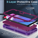 LeYi for Moto-G-Power-2023 Case with Screen Protector X2, Moto G Power 2023 Case 3 in 1 Rugged Shockproof Android Cover Funda para G Power2023