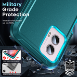 LeYi for Moto-G-Power-2021 Case with Screen Protector X2, Moto G Power 2021 Case 3 in 1 Rugged Shockproof Android Cover Funda para GPower 2021