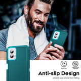 LeYi for Moto-G-Power-2021 Case with Screen Protector X2, Moto G Power 2021 Case 3 in 1 Rugged Shockproof Android Cover Funda para GPower 2021