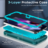 LeYi for Moto-G-Stylus-5G-2024 with Screen Protector X2, Moto G Stylus 5G 2024 Case 3 in 1 Rugged Shockproof Android Cover Funda G Stylus 5G 2024