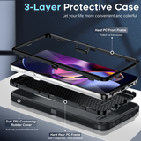 LeYi for Moto-G-Stylus-5G-2024 with Screen Protector X2, Moto G Stylus 5G 2024 Case 3 in 1 Rugged Shockproof Android Cover Funda G Stylus 5G 2024