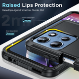 LeYi for Moto-G-5G-2025 Case with Screen Protector X1, Moto G 5G 2025 Case 3 in 1 Rugged Shockproof Android Cover Funda para Moto G2025