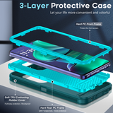 LeYi for Moto-Stylus-5G-2025 Case with Screen Protector X1, Moto Stylus 5G 2025 Case 3 in 1 Rugged Shockproof Android Cover Funda Stylus 5G 2025