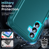 LeYi for Samsung-Galaxy-A15-5G Case with Screen Protector X2, Samsung Galaxy A15 5G Case 3 in 1 Rugged Shockproof Android Cover Funda A15 5G