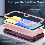 LeYi for Samsung-Galaxy-A15-5G Case with Screen Protector X2, Samsung Galaxy A15 5G Case 3 in 1 Rugged Shockproof Android Cover Funda A15 5G