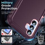 LeYi for Samsung-Galaxy-A15-5G Case with Screen Protector X2, Samsung Galaxy A15 5G Case 3 in 1 Rugged Shockproof Android Cover Funda A15 5G