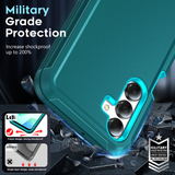 LeYi for Samsung-Galaxy-A16-5G Case with Screen Protector X2, Samsung Galaxy A16 5G Case 3 in 1 Rugged Shockproof Android Cover Funda A16 5G
