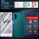 LeYi for Samsung-Galaxy-A16-5G Case with Screen Protector X2, Samsung Galaxy A16 5G Case 3 in 1 Rugged Shockproof Android Cover Funda A16 5G