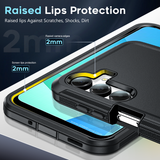 LeYi for Samsung-Galaxy-A16-5G Case with Screen Protector X2, Samsung Galaxy A16 5G Case 3 in 1 Rugged Shockproof Android Cover Funda A16 5G