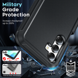 LeYi for Samsung-Galaxy-A16-5G Case with Screen Protector X2, Samsung Galaxy A16 5G Case 3 in 1 Rugged Shockproof Android Cover Funda A16 5G