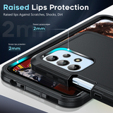 LeYi for Samsung-Galaxy-A23-5G Case with Screen Protector X2, SAM A23 5G Case 3 in 1 Rugged Shockproof Android Cover Funda A23 5G