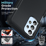 LeYi for Samsung-Galaxy-A23-5G Case with Screen Protector X2, SAM A23 5G Case 3 in 1 Rugged Shockproof Android Cover Funda A23 5G