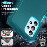 LeYi for Samsung-Galaxy-A23-5G Case with Screen Protector X2, SAM A23 5G Case 3 in 1 Rugged Shockproof Android Cover Funda A23 5G