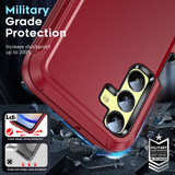 LeYi for Samsung-Galaxy-A25-5G Case with Screen Protector X2, Samsung Galaxy A25 5G Case 3 in 1 Rugged Shockproof Android Cover Funda A25 5G