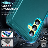 LeYi for Samsung-Galaxy-A25-5G Case with Screen Protector X2, Samsung Galaxy A25 5G Case 3 in 1 Rugged Shockproof Android Cover Funda A25 5G