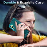 LeYi for Samsung-Galaxy-A25-5G Case with Screen Protector X2, Samsung Galaxy A25 5G Case 3 in 1 Rugged Shockproof Android Cover Funda A25 5G