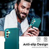 LeYi for Samsung-Galaxy-A25-5G Case with Screen Protector X2, Samsung Galaxy A25 5G Case 3 in 1 Rugged Shockproof Android Cover Funda A25 5G