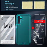 LeYi for Samsung-Galaxy-A25-5G Case with Screen Protector X2, Samsung Galaxy A25 5G Case 3 in 1 Rugged Shockproof Android Cover Funda A25 5G