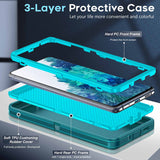 LeYi for Samsung-Galaxy-S20-FE Case with Screen Protector X1, Samsung Galaxy S20 FE Case 3 in 1 Rugged Shockproof Android Cover Funda S20FE