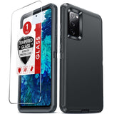 LeYi for Samsung-Galaxy-S20-FE Case with Screen Protector X1, Samsung Galaxy S20 FE Case 3 in 1 Rugged Shockproof Android Cover Funda S20FE