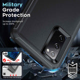 LeYi for Samsung-Galaxy-S20-FE Case with Screen Protector X1, Samsung Galaxy S20 FE Case 3 in 1 Rugged Shockproof Android Cover Funda S20FE