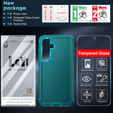 LeYi for Samsung Galaxy S24-FE-5G Case with Screen Protector, Samsung Galaxy S24 FE Case 3 in 1 Rugged Shockproof Android Cover Funda para S24FE