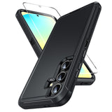 LeYi for Samsung Galaxy S24-FE-5G Case with Screen Protector, Samsung Galaxy S24 FE Case 3 in 1 Rugged Shockproof Android Cover Funda para S24FE