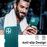 LeYi for TCL-Revvl-7 with Screen Protector X1, TCL Revvl 7 Case 3 in 1 Rugged Shockproof Android Cover Funda Revvl7