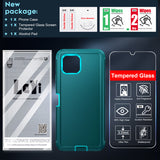 LeYi for TCL-Revvl-7 with Screen Protector X1, TCL Revvl 7 Case 3 in 1 Rugged Shockproof Android Cover Funda Revvl7