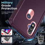 LeYi for Moto-G-Pure Case with Screen Protector X2, Moto G Pure Case 3 in 1 Rugged Shockproof Android Cover Funda para Moto GPure