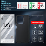 LeYi for Moto-Power-5G-2025 Case with Screen Protector X1, Moto Power 5G 2025 Case 3 in 1 Rugged Shockproof Android Cover Funda Power 5G 2025