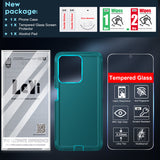 LeYi for Moto-Power-5G-2025 Case with Screen Protector X1, Moto Power 5G 2025 Case 3 in 1 Rugged Shockproof Android Cover Funda Power 5G 2025