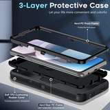 LeYi for Moto-One-5G-Ace Case with Screen Protector X1, Moto One 5G Ace Case 3 in 1 Rugged Shockproof Android Cover Funda para One 5G Ace