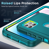 LeYi for Moto-One-5G-Ace Case with Screen Protector X1, Moto One 5G Ace Case 3 in 1 Rugged Shockproof Android Cover Funda para One 5G Ace
