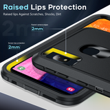 LeYi for Samsung-Galaxy-A10E Case with Screen Protector X1, Samsung Galaxy A10E Case 3 in 1 Rugged Shockproof Android Cover Funda A10E
