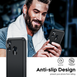 LeYi for Samsung-Galaxy-A10E Case with Screen Protector X1, Samsung Galaxy A10E Case 3 in 1 Rugged Shockproof Android Cover Funda A10E