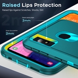 LeYi for Samsung-Galaxy-A10E Case with Screen Protector X1, Samsung Galaxy A10E Case 3 in 1 Rugged Shockproof Android Cover Funda A10E