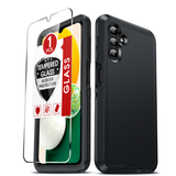 LeYi for Samsung-Galaxy-A13-5G Case with Screen Protector X1, Samsung Galaxy A13 5G Case 3 in 1 Rugged Shockproof Android Cover Funda A13 5G